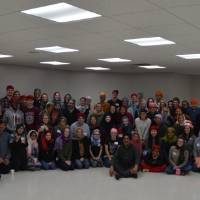 Students at the Sikh Gurdwara